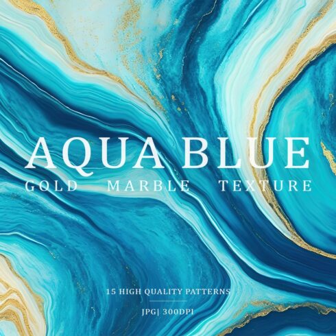 Aqua Blue Marble Textures cover image.