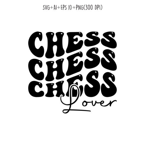 chess lover typography design for t-shirts, cards, frame artwork, phone cases, bags, mugs, stickers, tumblers, print, etc cover image.