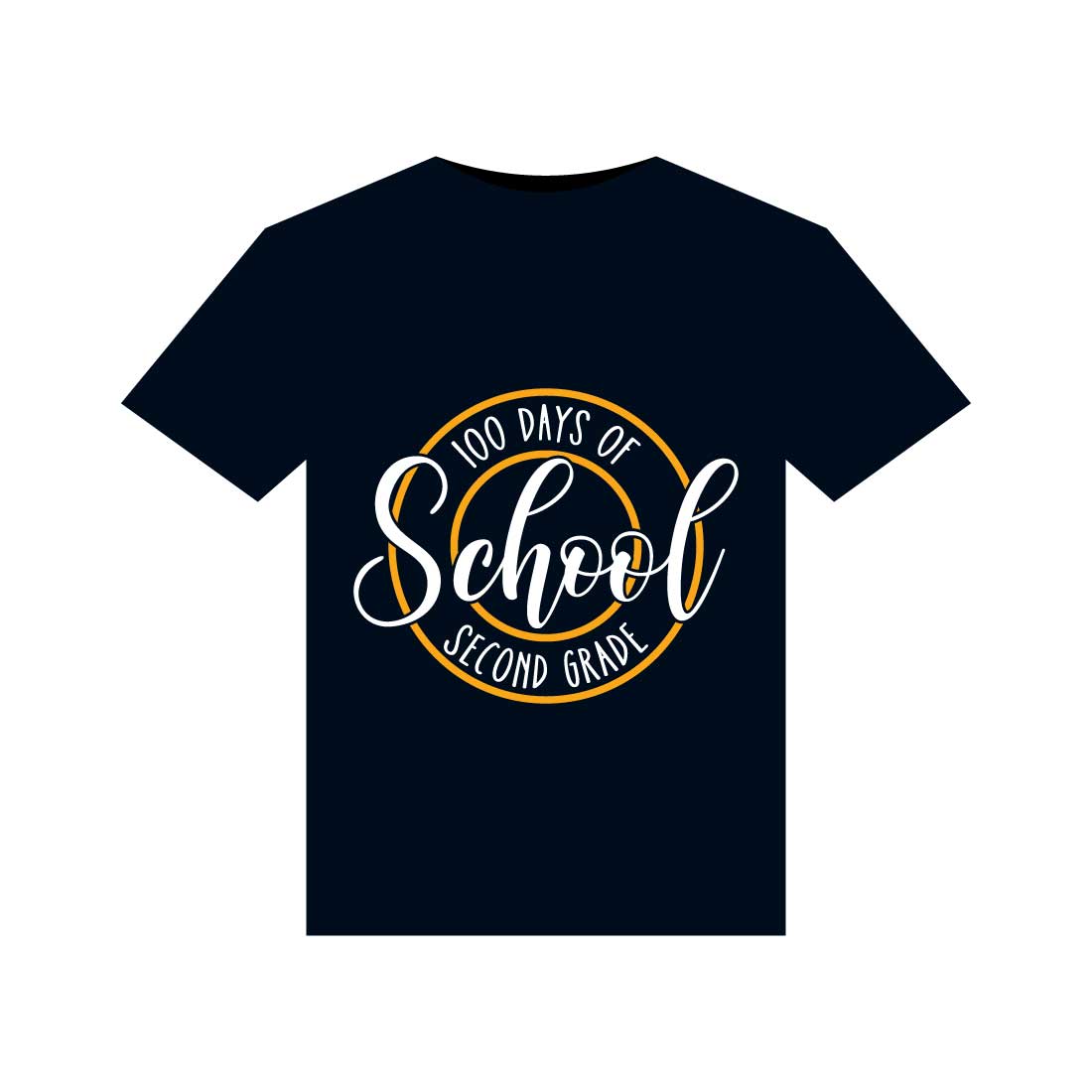 100 Days Of School T-Shirts Design preview image.