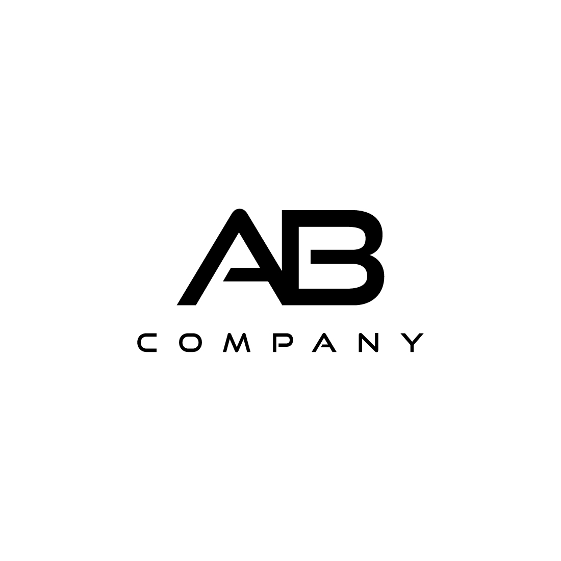 AB letter mark logo with a modern look preview image.