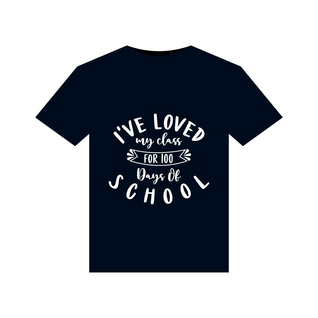 100 days of school T-Shirts design cover image.