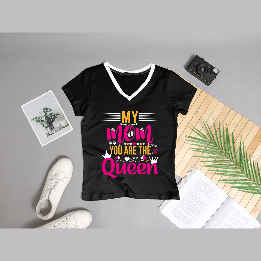 My mom you are the Queen Mother's Day t-shirt Mom t-shirt cover image.