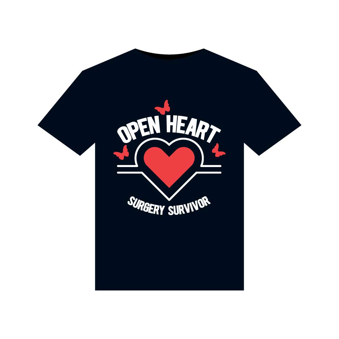 Heart Disease Warrior Illustrations For Print-Ready T-Shirts Design preview image.