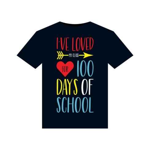 100 Days Of School T-Shirts Design cover image.