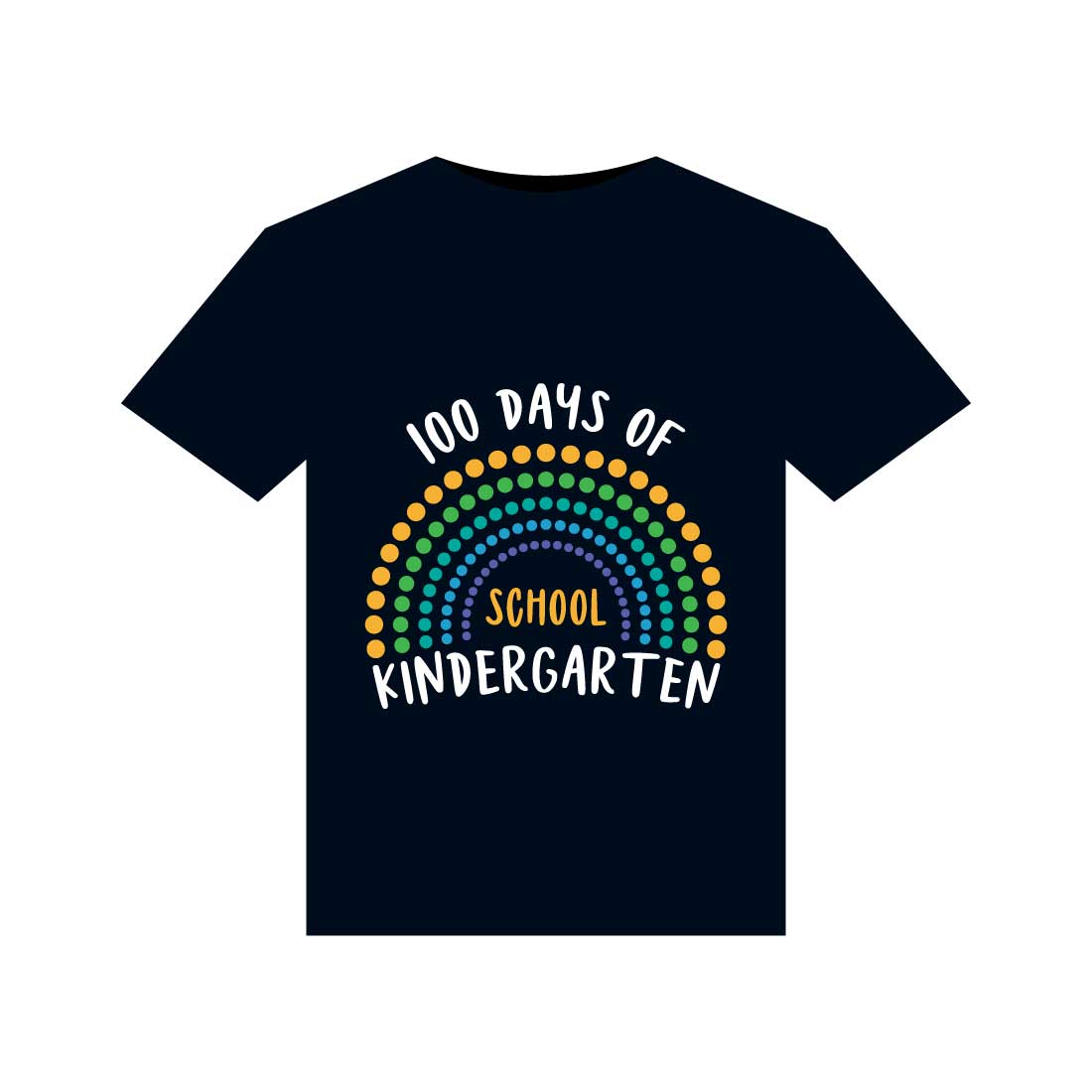 100 Days Of School T-Shirts Design preview image.