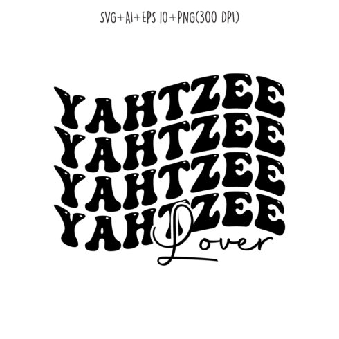 Yahtzee lover typography indoor game design for t-shirts, cards, frame artwork, phone cases, bags, mugs, stickers, tumblers, print, etc cover image.