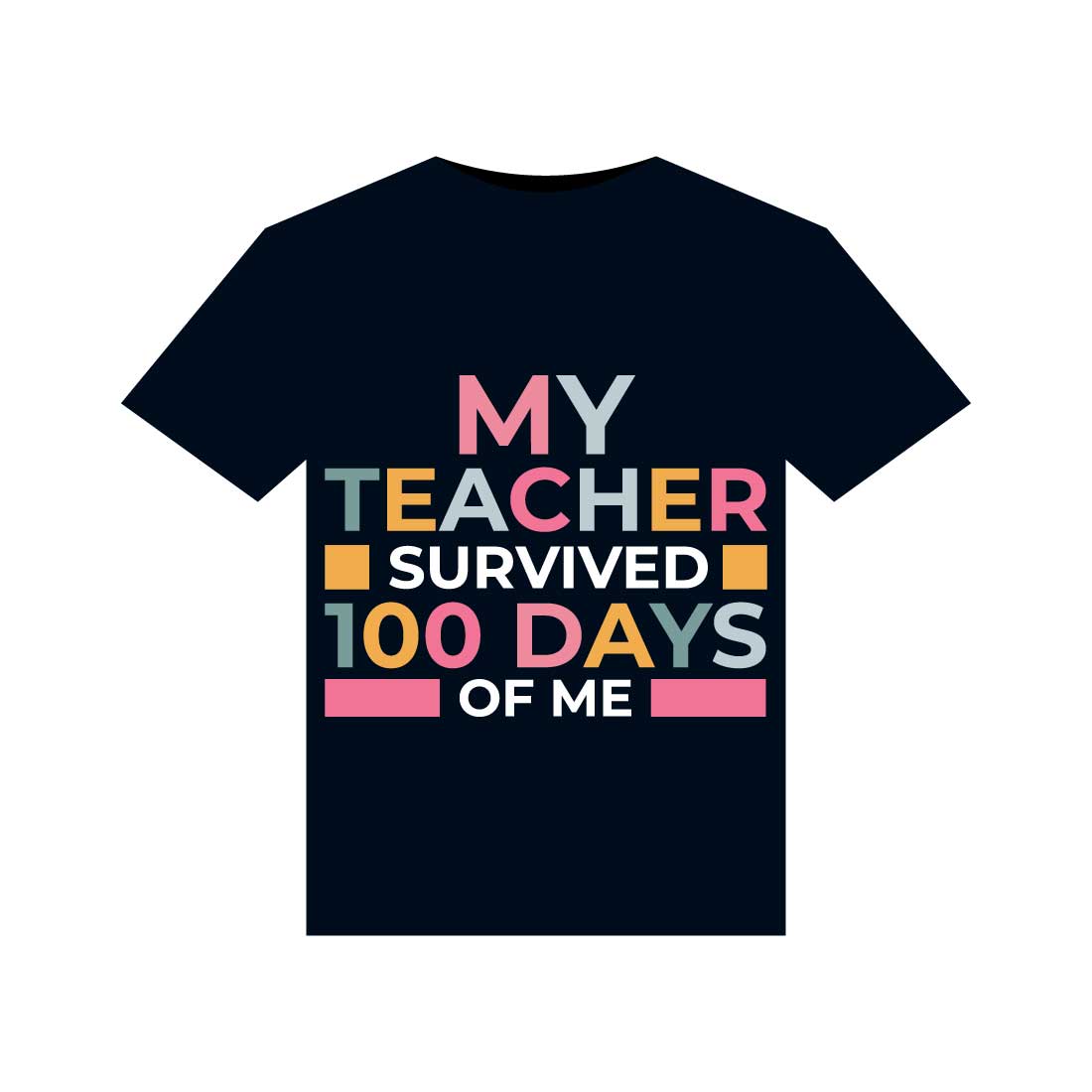 100 Days Of School T-Shirts Design cover image.