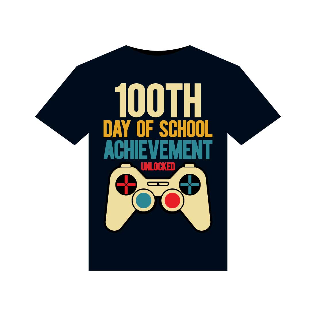 100 Days Of School T-Shirts Design preview image.