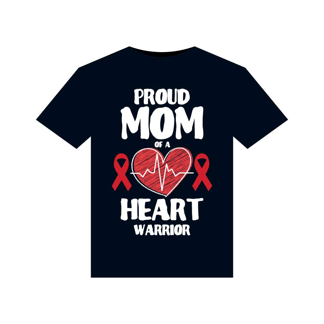 Heart Disease Warrior Illustrations For Print-Ready T-Shirts Design cover image.