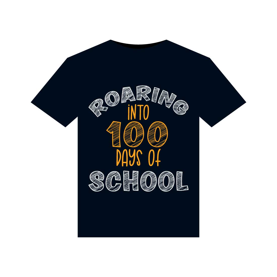 100 days of school T-Shirts design cover image.