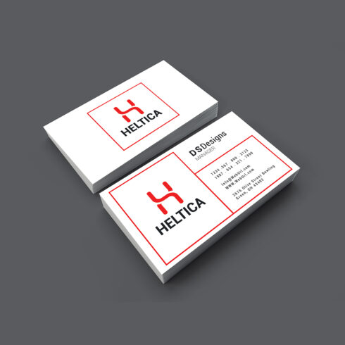 Simple and Modern business card design cover image.