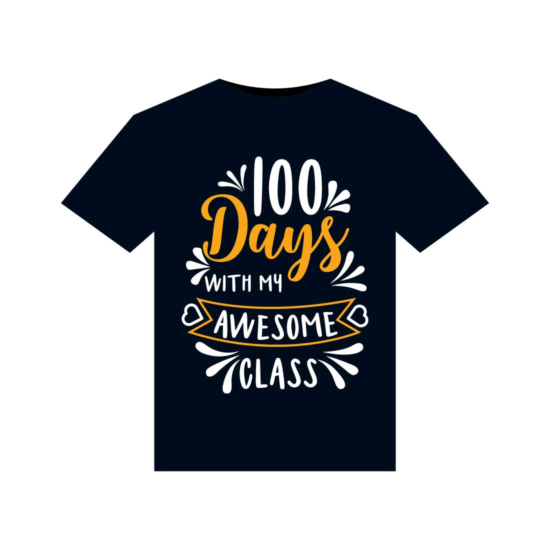 100 days of school T-Shirts design cover image.