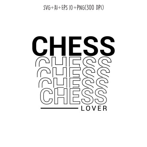 chess lover typography design for t-shirts, cards, frame artwork, phone cases, bags, mugs, stickers, tumblers, print, etc cover image.