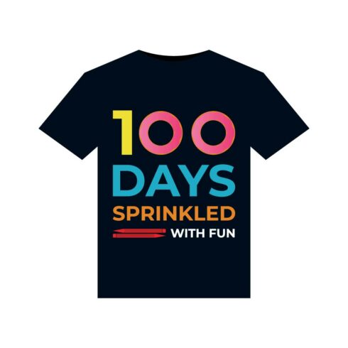 100 Days Of School T-Shirts Design cover image.