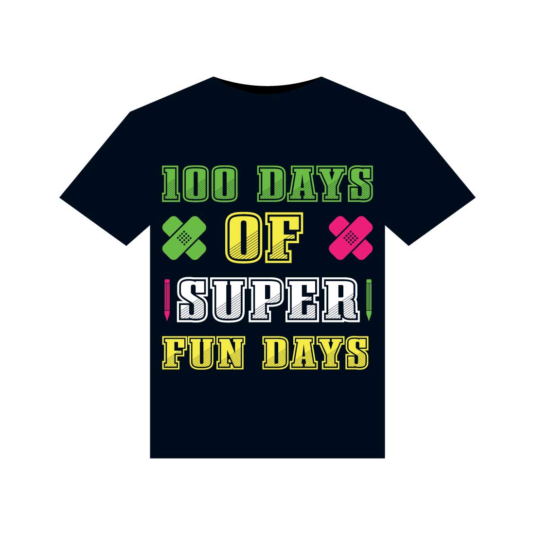 100 Days Of School T-Shirts Design cover image.