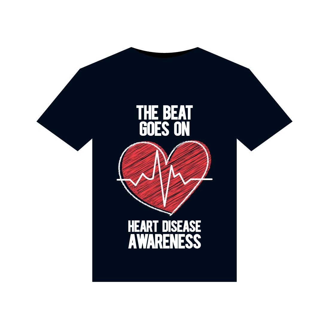 Heart Disease Warrior Illustrations For Print-Ready T-Shirts Design cover image.