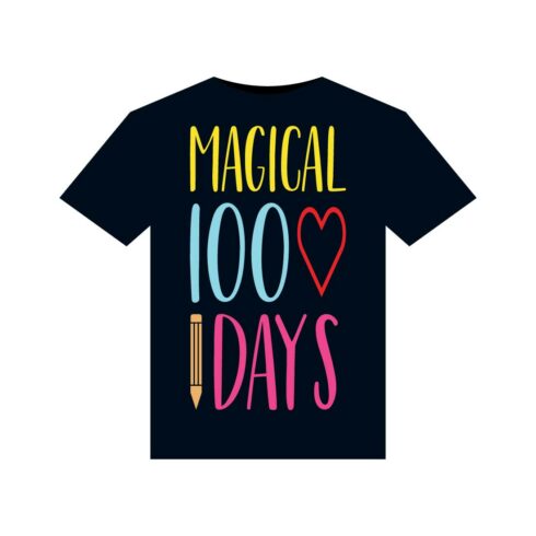 100 Days Of School T-Shirts Design cover image.