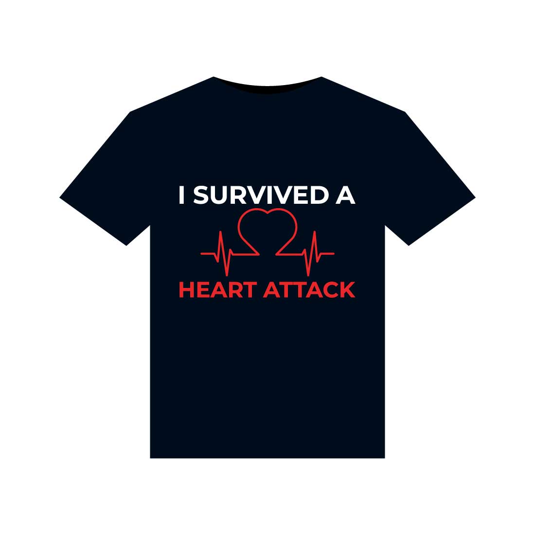 Heart Disease Warrior Illustrations For Print-Ready T-Shirts Design preview image.