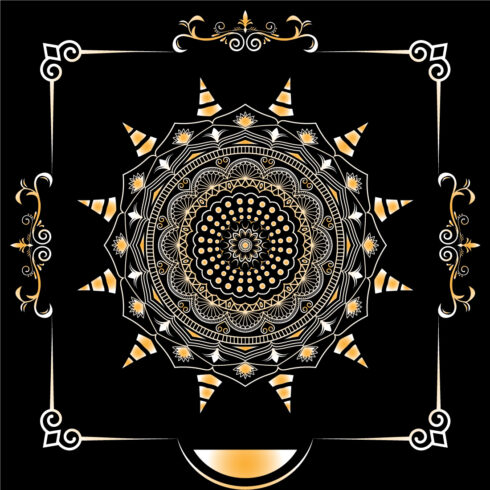 02 Luxury Mandala Design Template cover image.