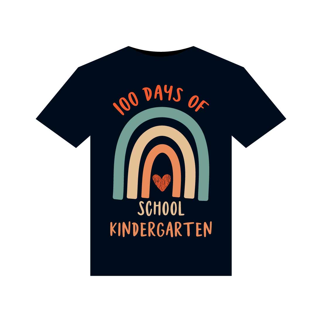 100 days of school T-Shirts design cover image.