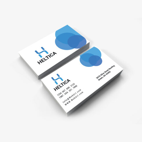 Simple corporate Business card cover image.