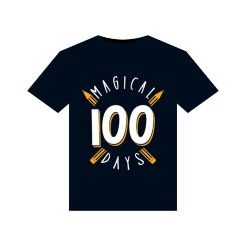 100 Days Of School T-Shirts Design cover image.