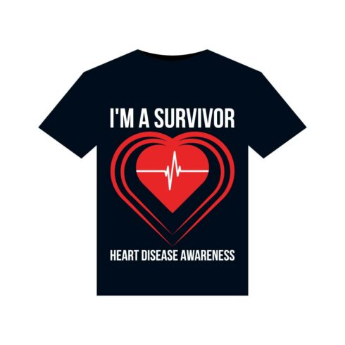 Heart Disease Warrior Illustrations For Print-Ready T-Shirts Design cover image.