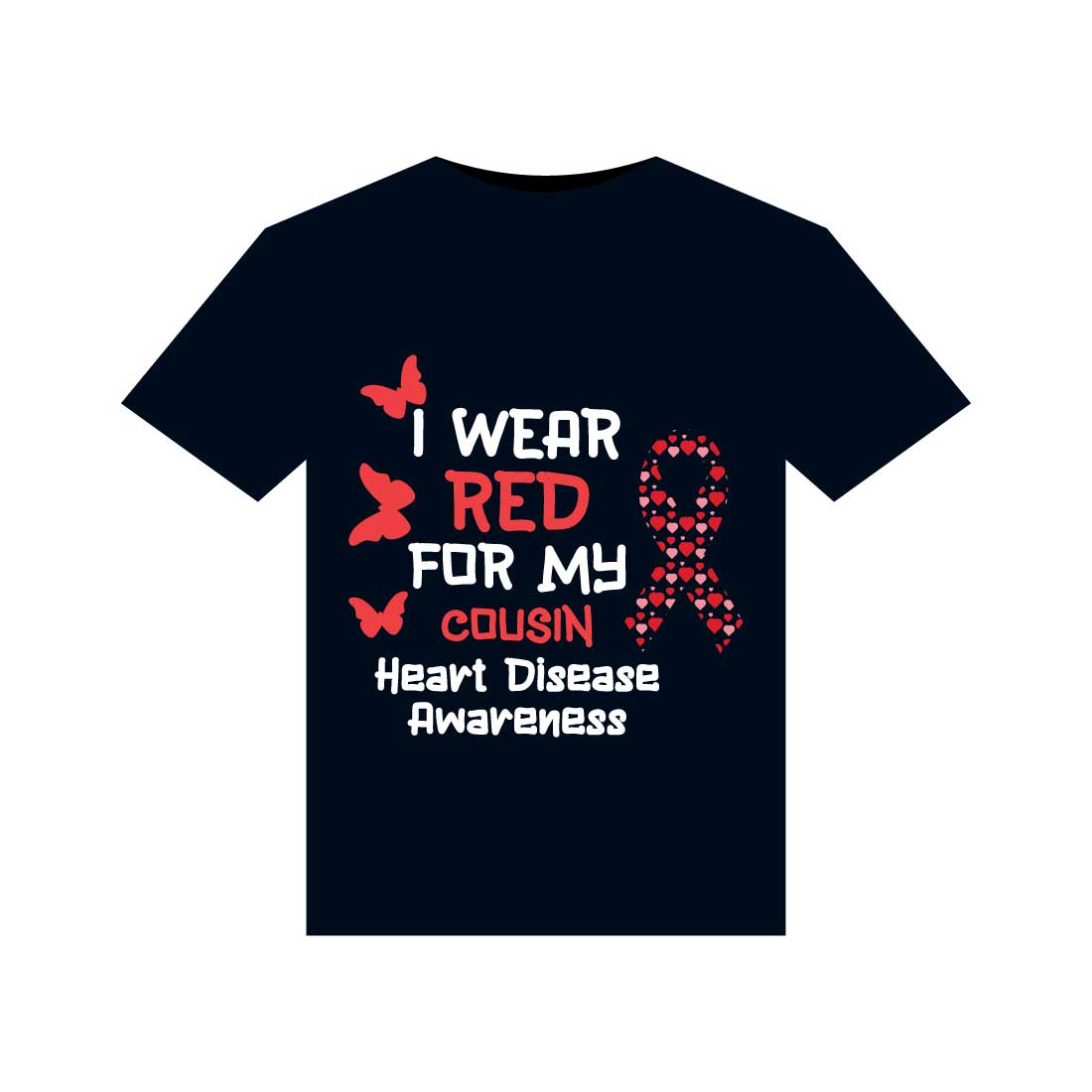 Heart Disease Warrior Illustrations For Print-Ready T-Shirts Design preview image.