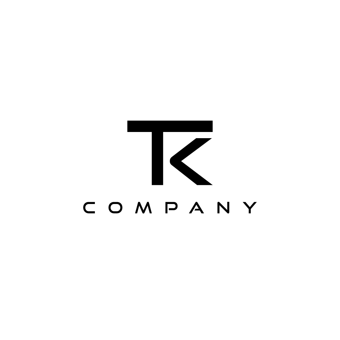 TK letter mark logo with a modern look preview image.