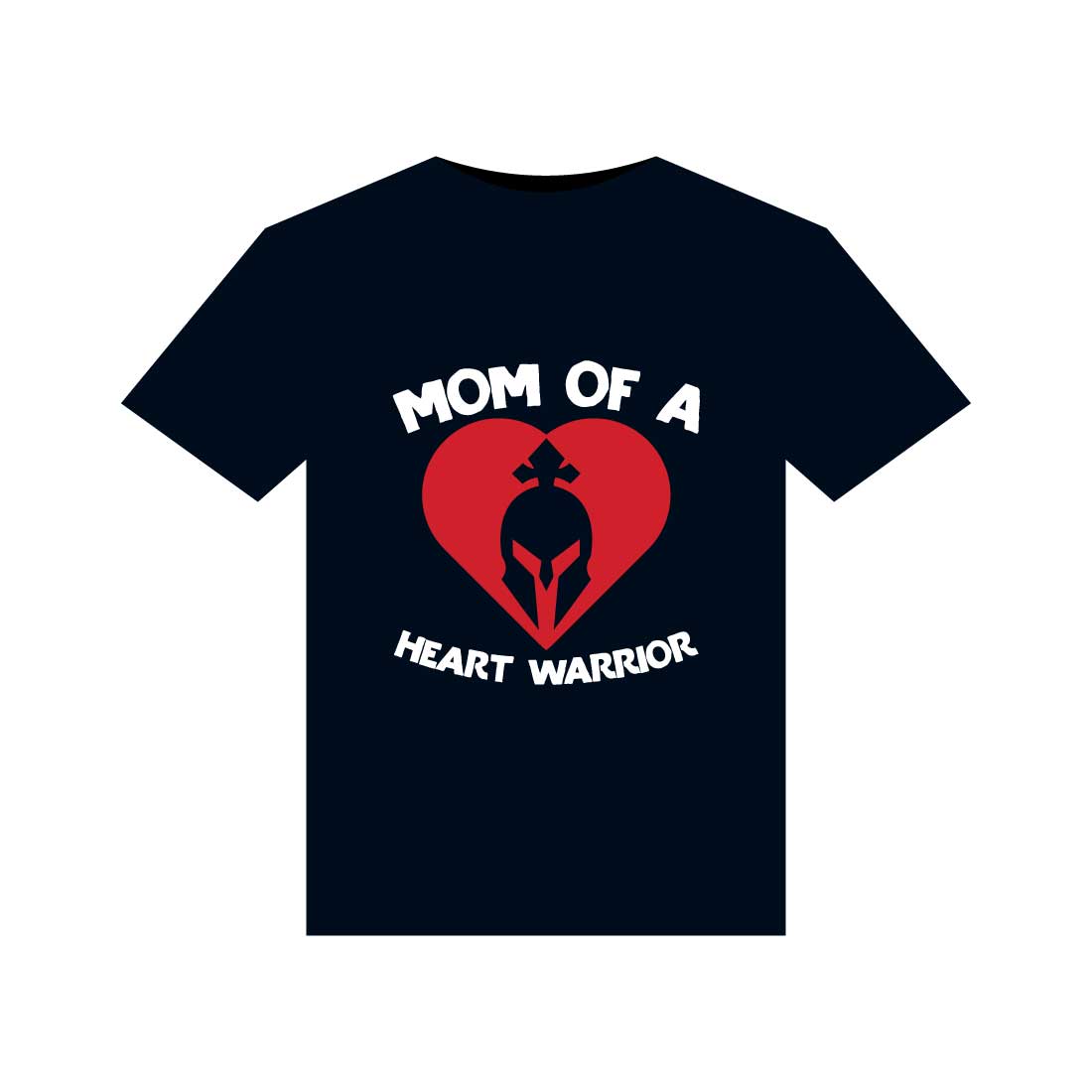 Heart Disease Warrior Illustrations For Print-Ready T-Shirts Design preview image.