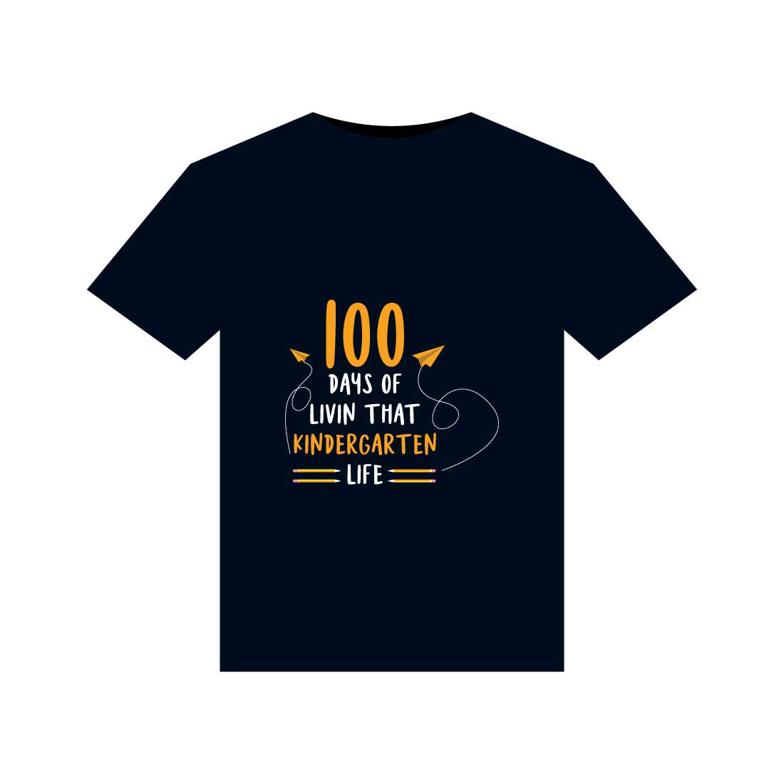 100 days of school T-Shirts design cover image.