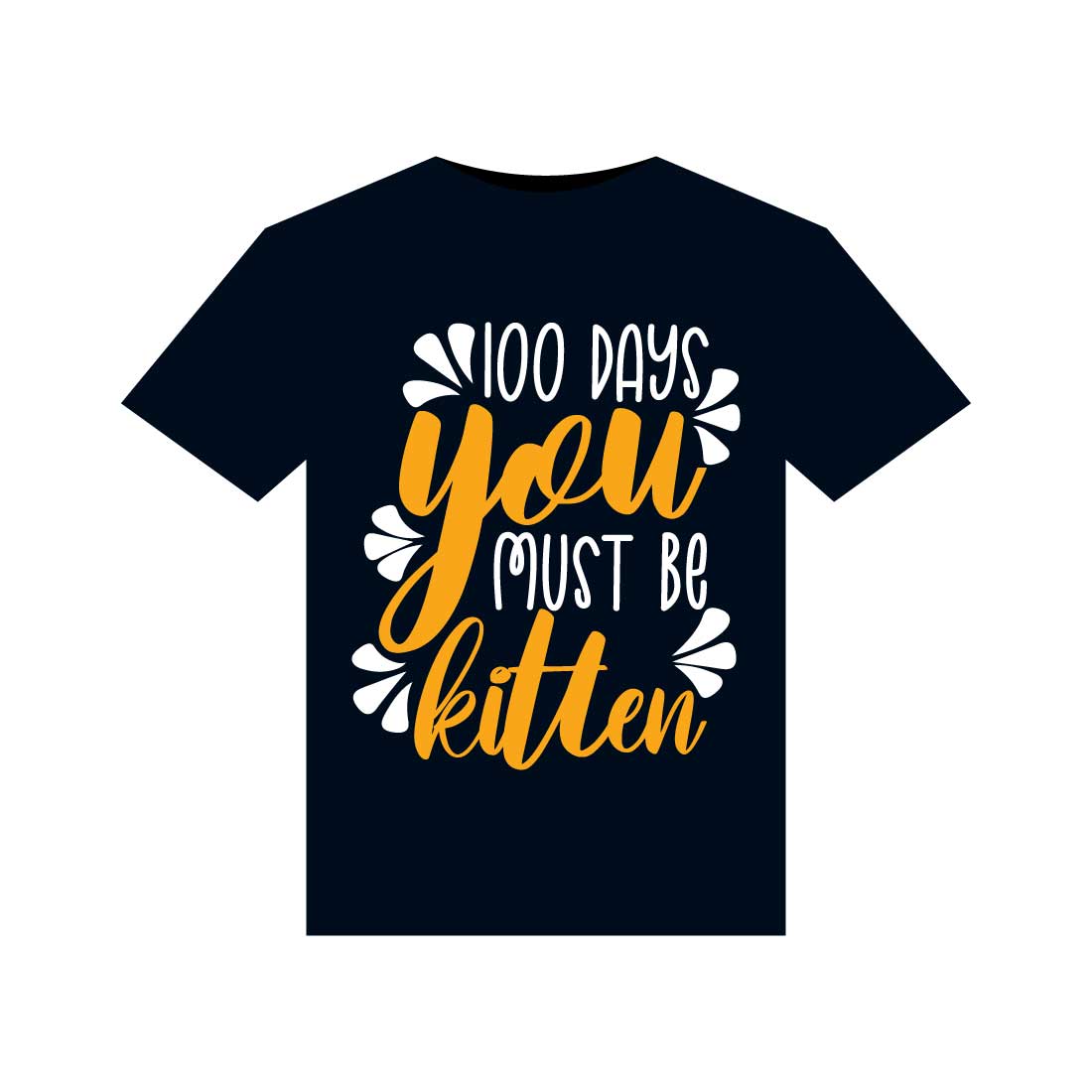 100 Days Of School T-Shirts Design preview image.