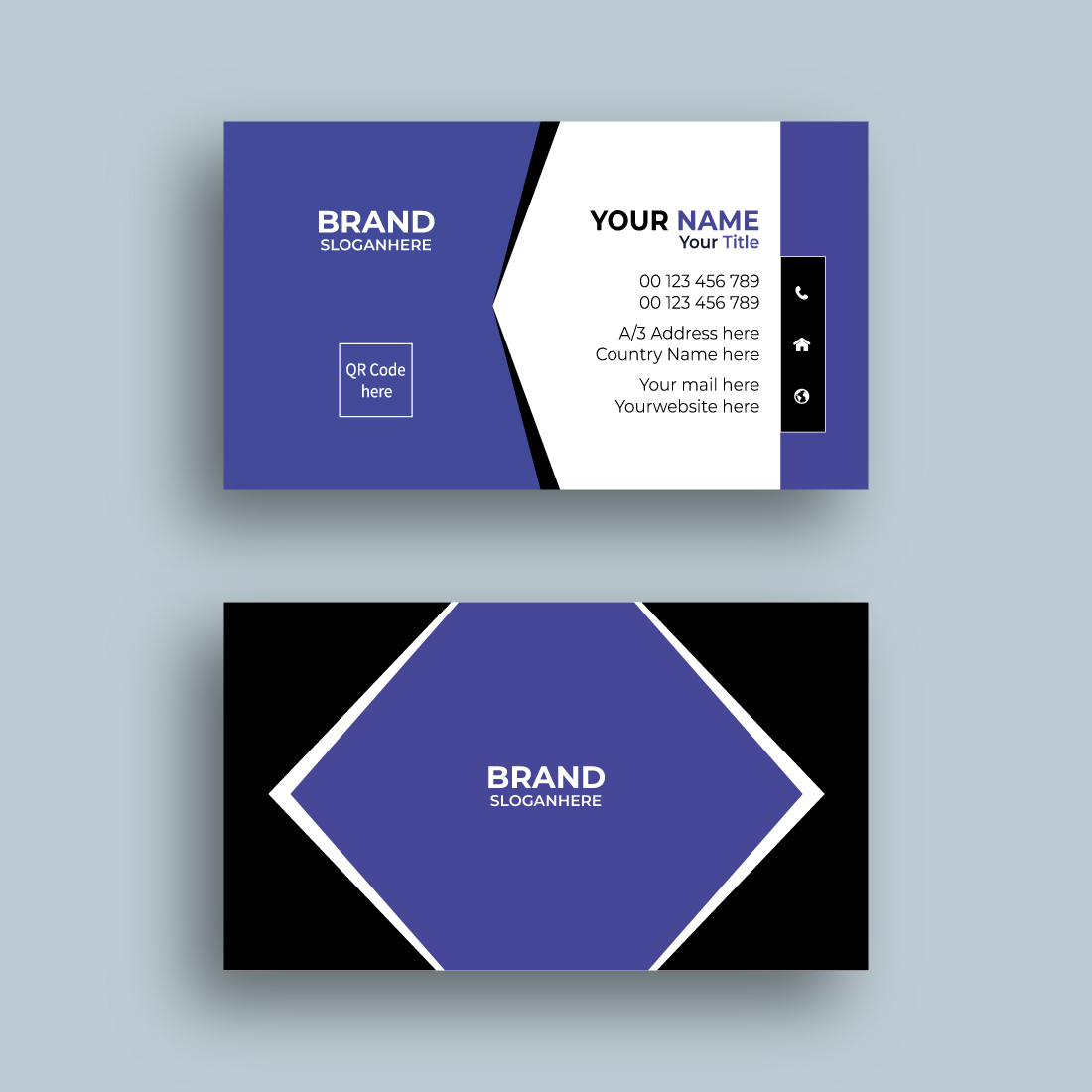 Two business card designs cover image.
