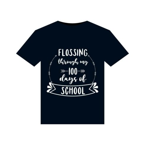 100 days of school T-Shirts design cover image.