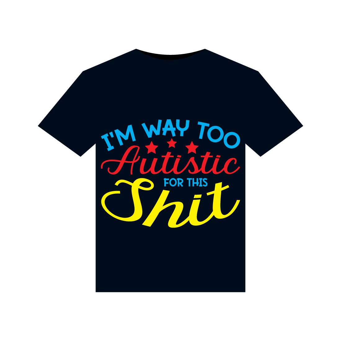 Autism awareness T-Shirts Design preview image.