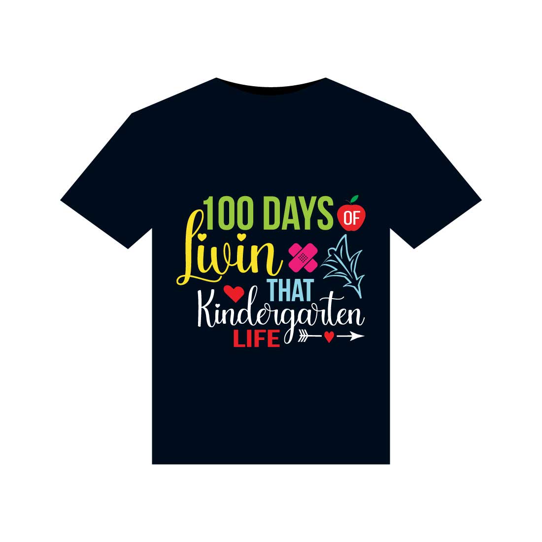 100 Days Of School T-Shirts Design cover image.