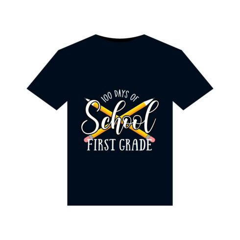 100 days of school T-Shirts design cover image.