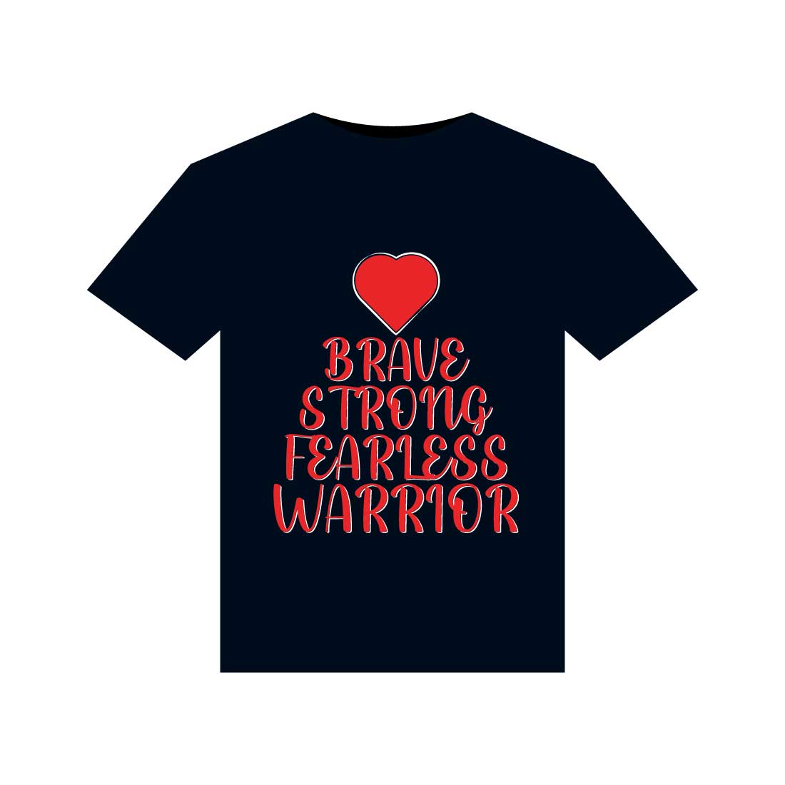 Heart Disease Warrior Illustrations For Print-Ready T-Shirts Design preview image.