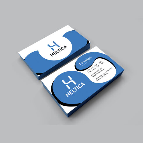 Modern business card design cover image.