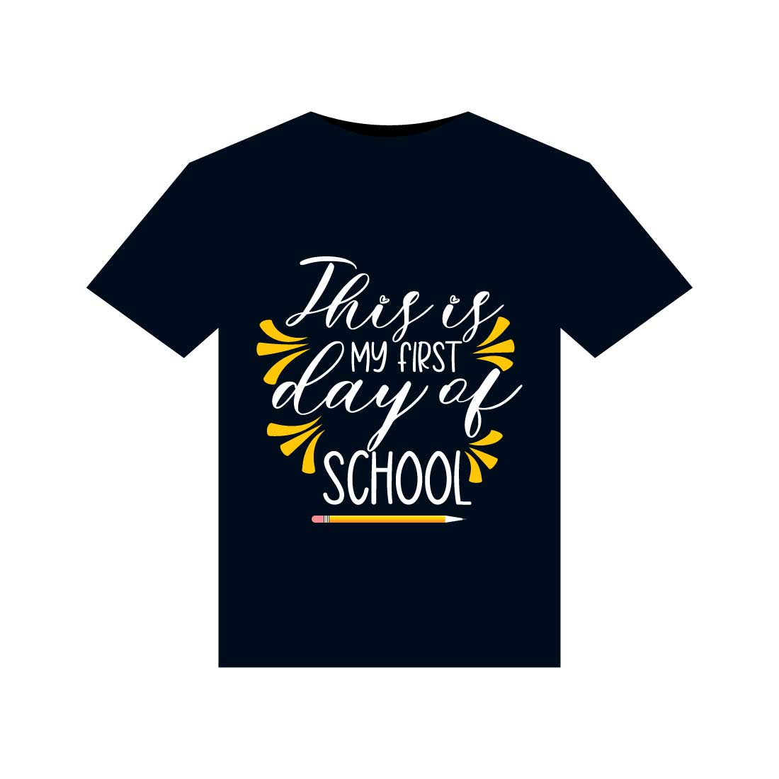 100 Days Of School T-Shirts Design preview image.