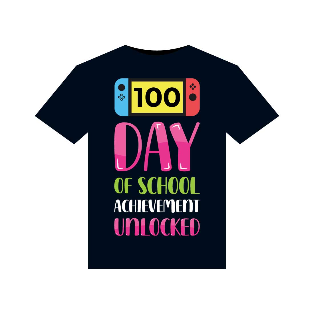 100 Days Of School T-Shirts Design cover image.