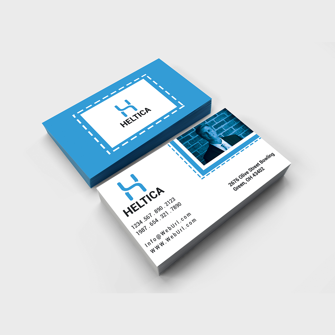 Modern Business card design preview image.