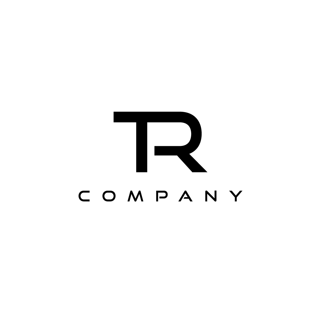 Monogram TR Logo Design By Vectorseller | TheHungryJPEG