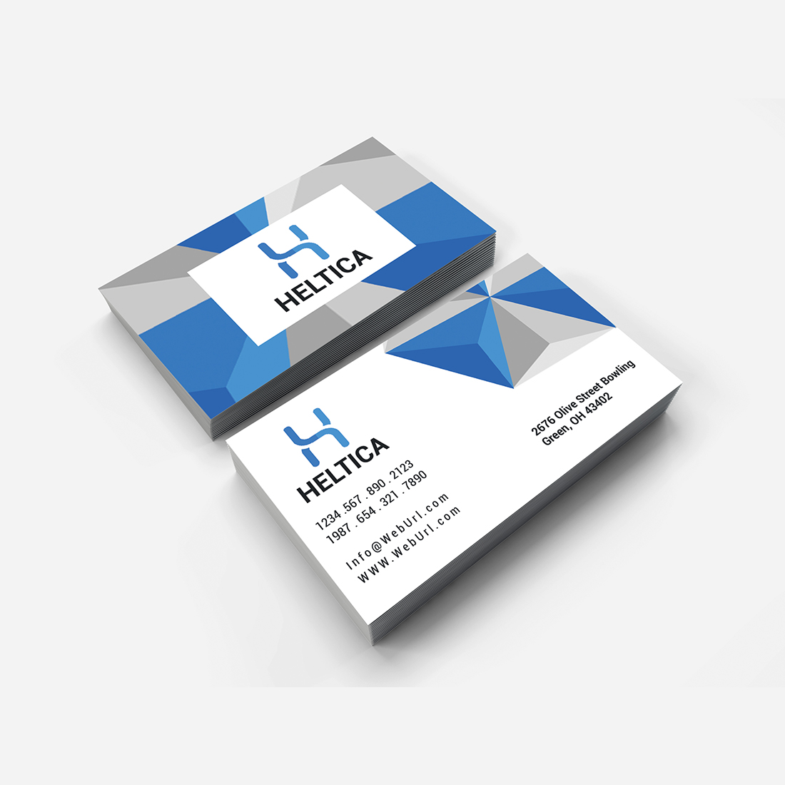 Modern business card design cover image.