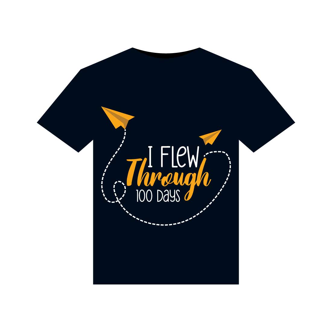 100 Days Of School T-Shirts Design preview image.