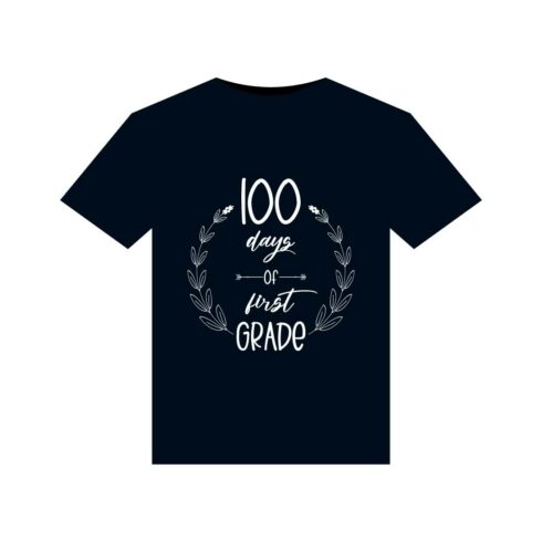 100 days of school T-Shirts design cover image.