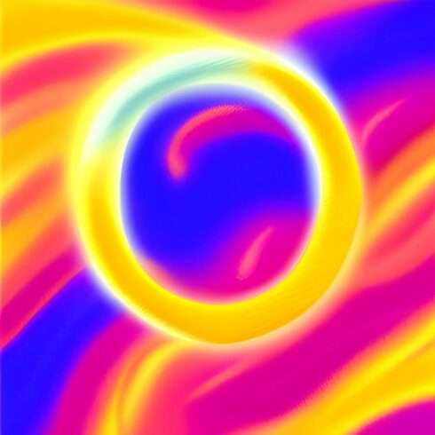 4 tie-dye background images in purple-yellow cover image.