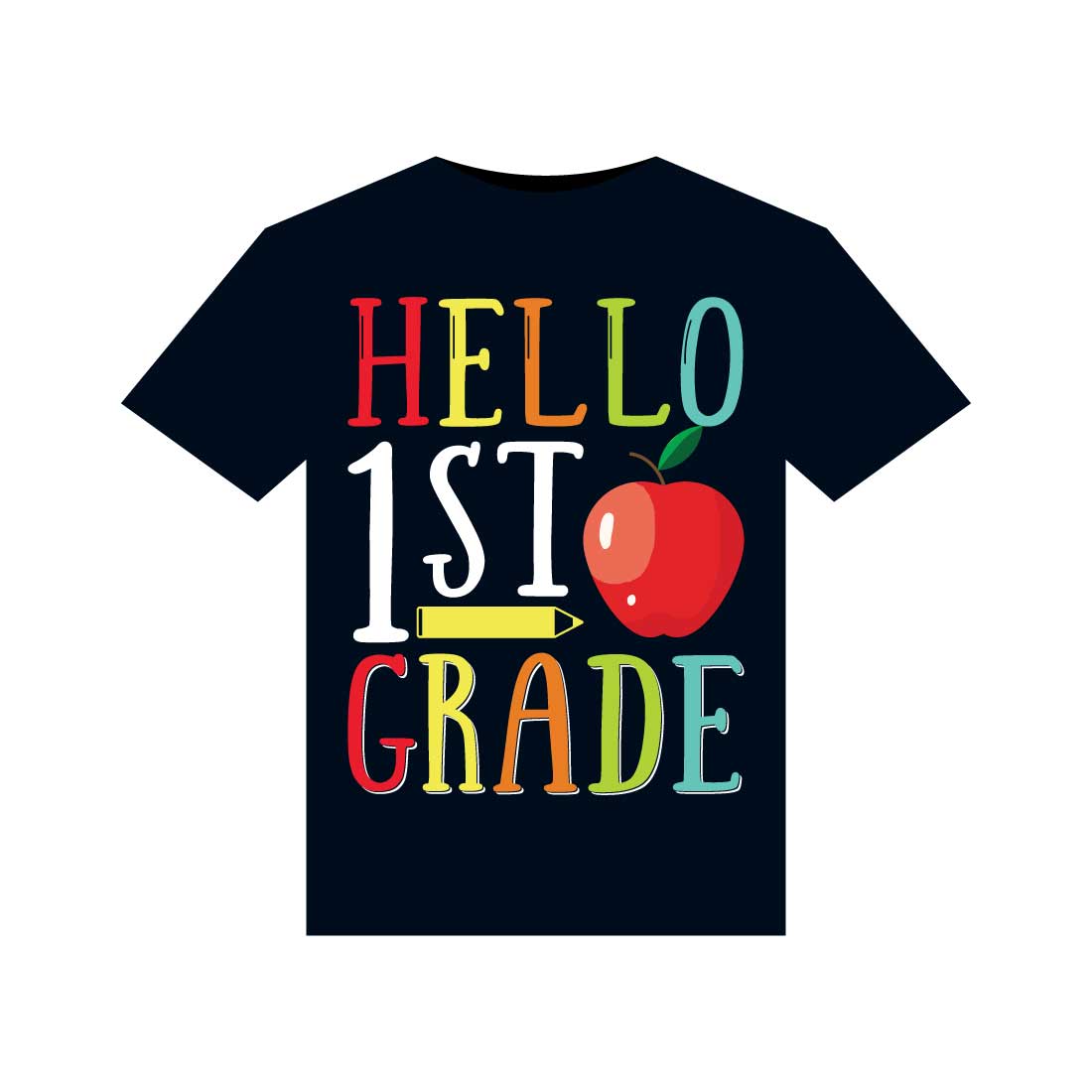 100 Days Of School T-Shirts Design preview image.