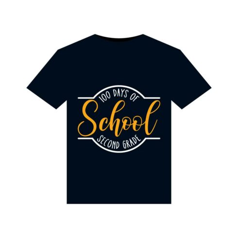100 days of school T-Shirts design cover image.