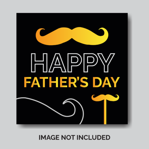 happy father day social media post design cover image.